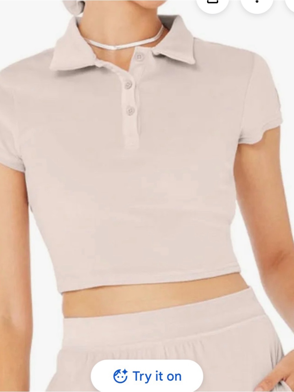 ALO Yoga Velour Choice Polo in Blush